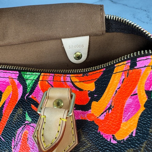 Louis Vuitton Monogram Roses Speedy 30 bag LV Vintage Flower Tote Sprouse Tote - Picture 9 of 16